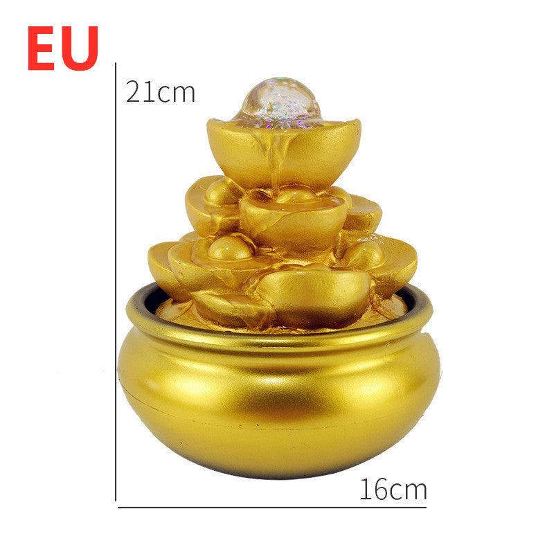 Feng Shui Wheel Crystal Ball Water Fountain Mini