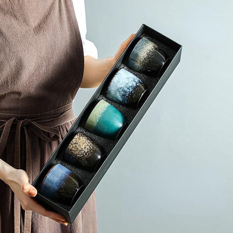 Kiln Tea Cup Water Cup Gift Box Set Table Wine Glass Mug Coffee Cups