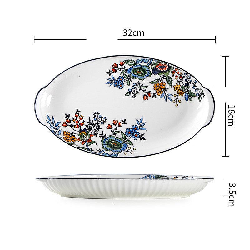 New Chinese Tableware Ceramic Rice Bowl