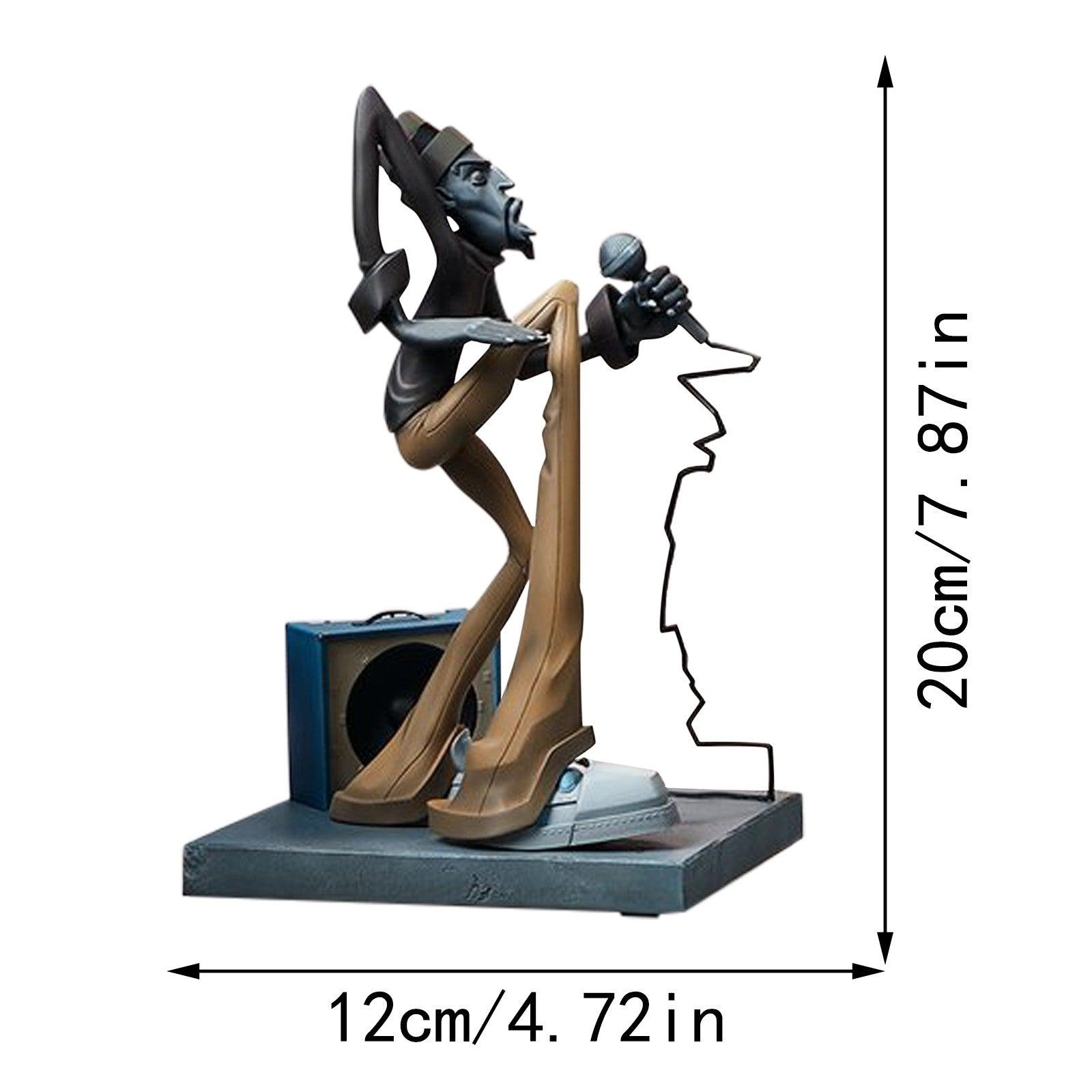 Hip Hop Singer Resin Decoration Figurines Rapper Star Sculpture Modern