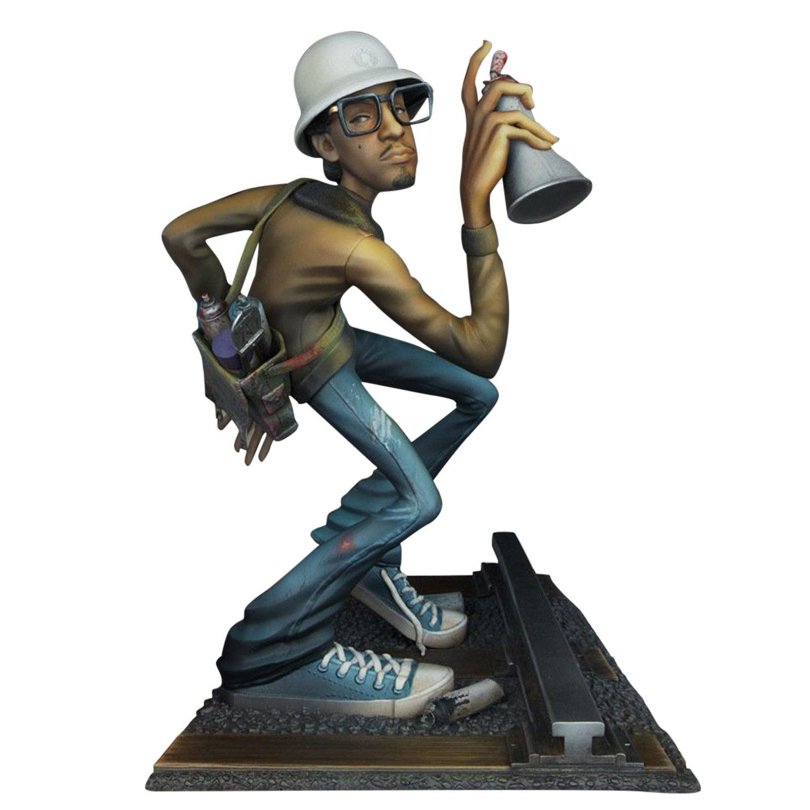 Hip Hop Singer Resin Decoration Figurines Rapper Star Sculpture Modern