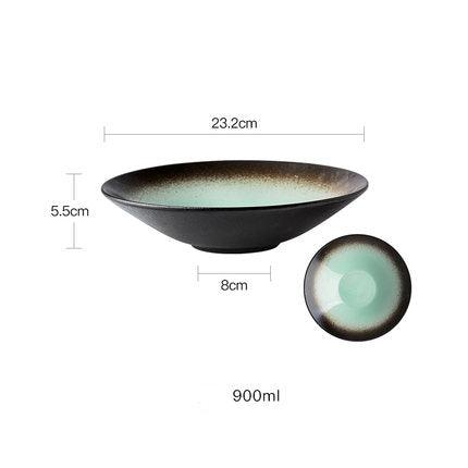 European Style Ramen Bowl Ceramic Home Retro