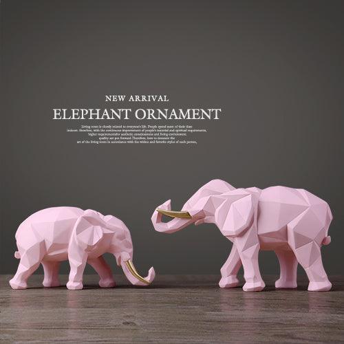 Geometric lucky elephant ornament