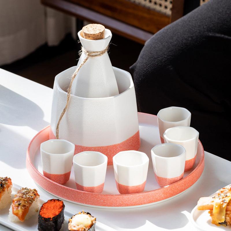 Japanese Style Ceramic Warmer Wine Set