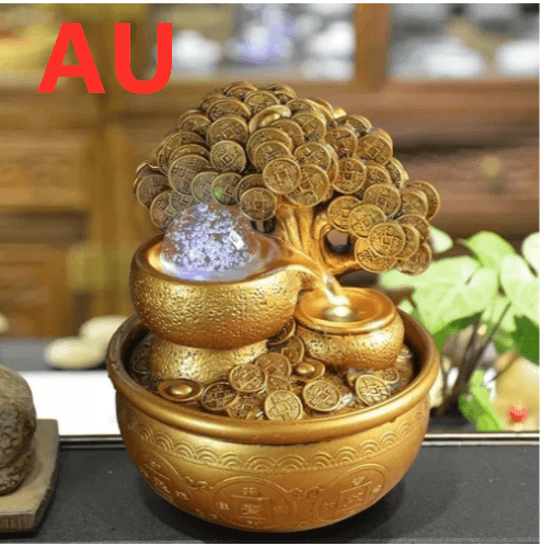 Feng Shui Wheel Crystal Ball Water Fountain Mini