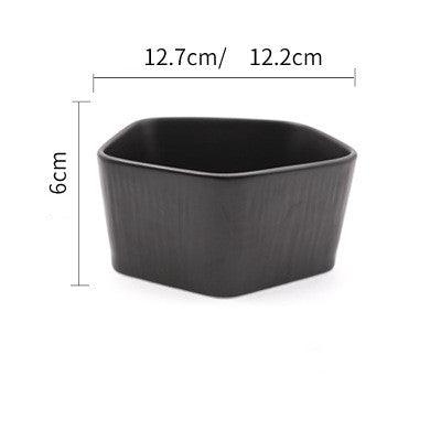 Nordic Creative Ceramic Western Food Plate With Wooden Handle