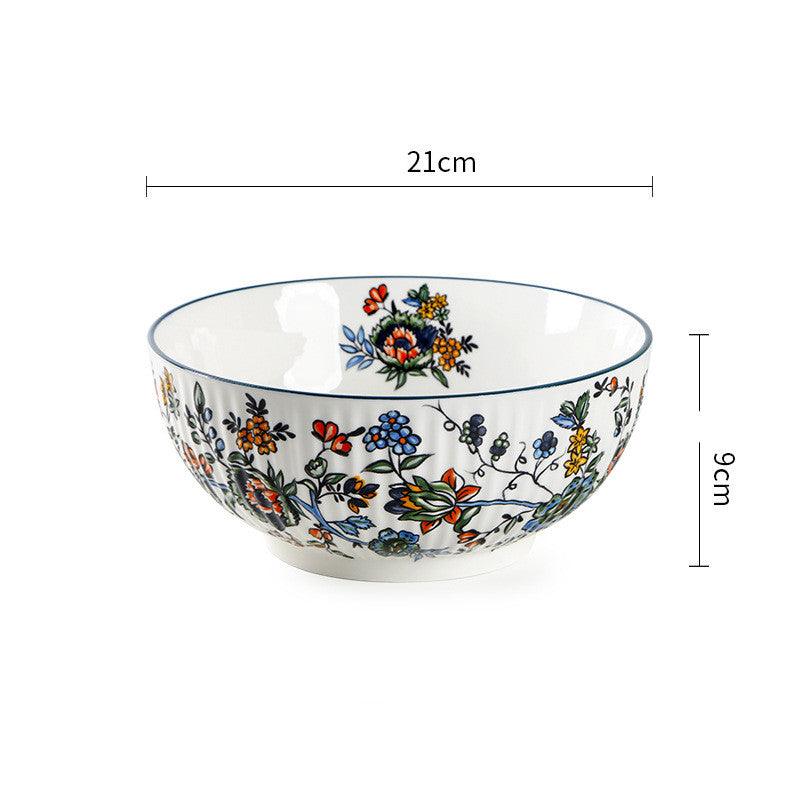 New Chinese Tableware Ceramic Rice Bowl