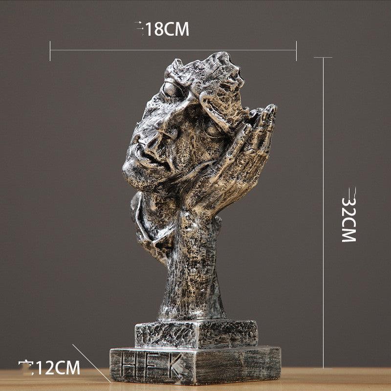 Simple Modern Creative Silence Is Gold Handicraft Decoration