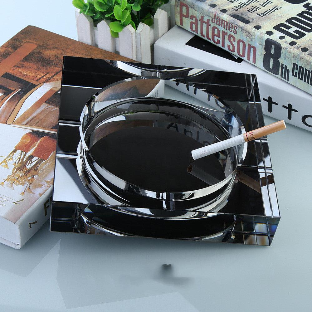 Square crystal ashtray
