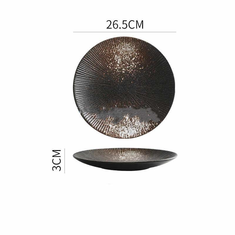 Porcelain Simple Round Ceramic Simple Plate