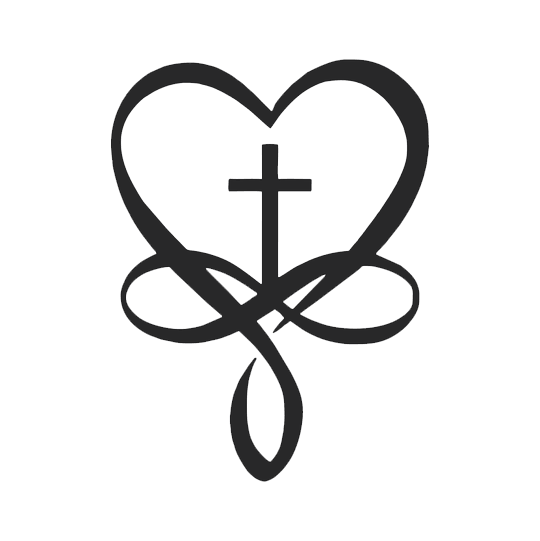 Heart Cross - Metal Wall Art