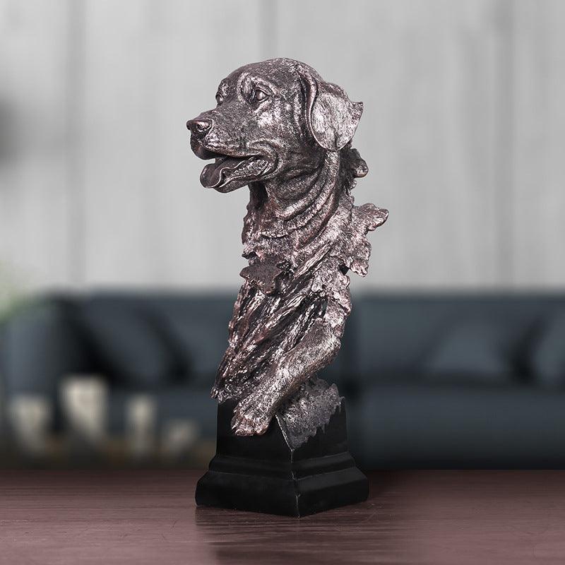 Resin Handicraft Animal Head Ornament European Style Ornament