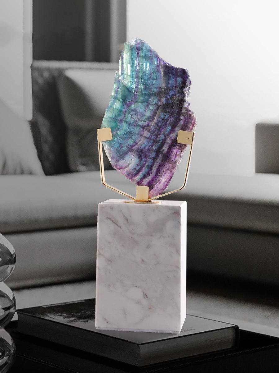 Modern Light Luxury Natural Crystal Marble Ornaments