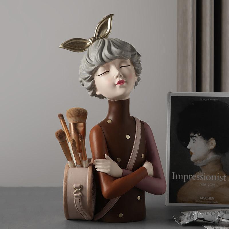 Lovely Bow Girl Decorates Bedroom Ornaments