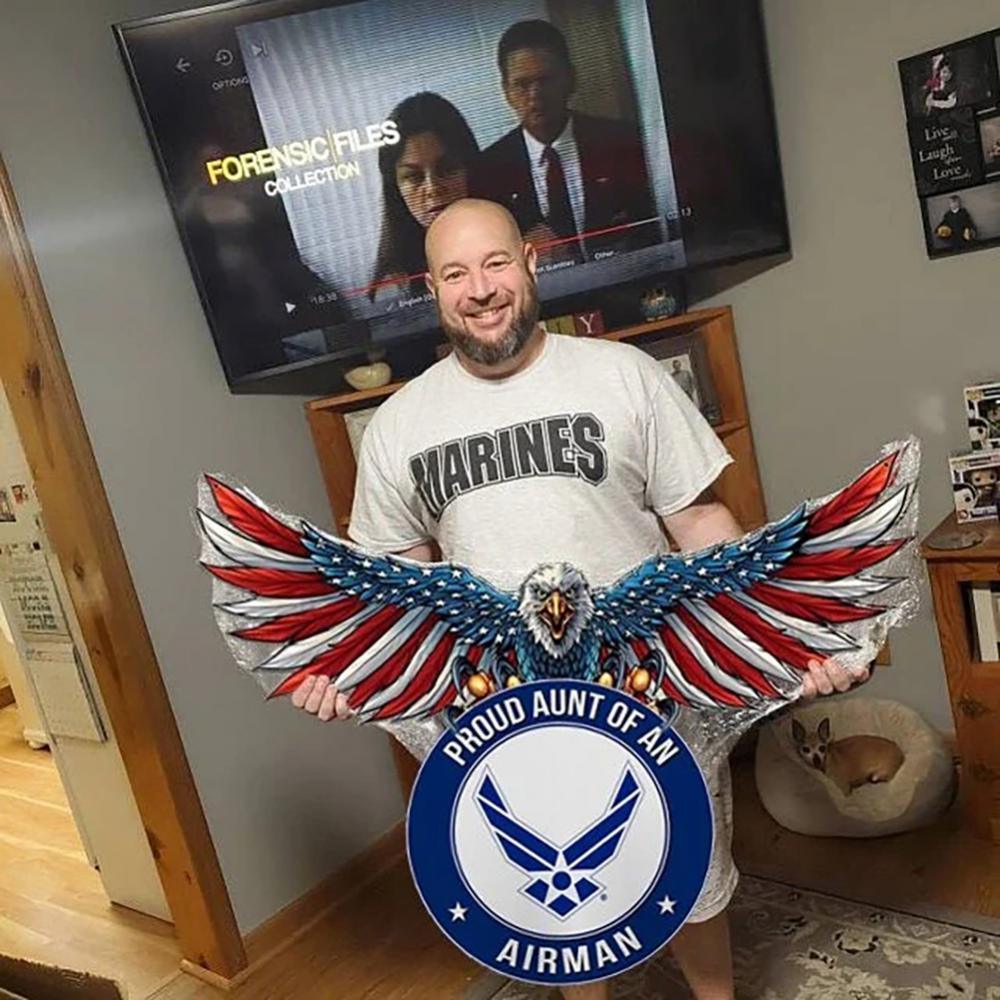 Metal Wrought Iron Flying Eagle Crafts Ornaments Pendant Home Decor