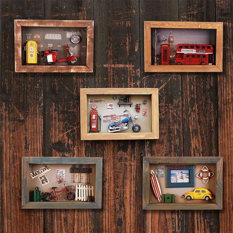 Creative Wall Decoration Ornaments Vintage Car Model Showcase
