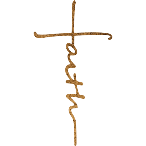 Faith Cross - Metal Wall Sign