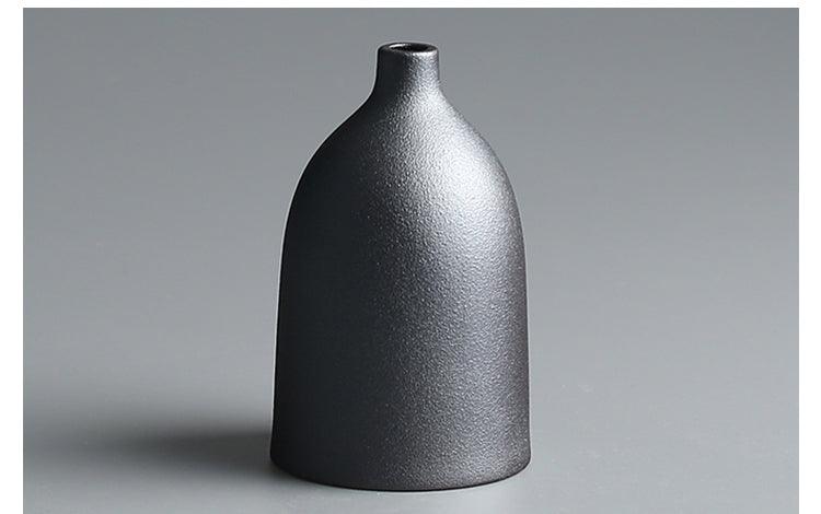 Handmade Rough Pottery Vase Ceramic Flower Tea Table Handicraft Ornaments