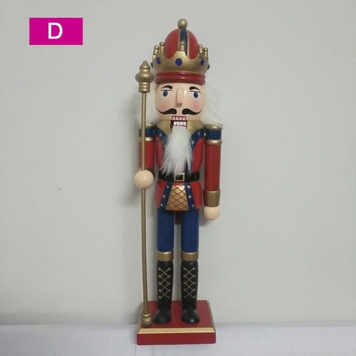 Wooden Nutcracker Soldier Figurines Ornaments 30cm Nutcracker Puppet