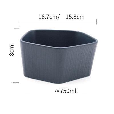Nordic Creative Ceramic Western Food Plate With Wooden Handle
