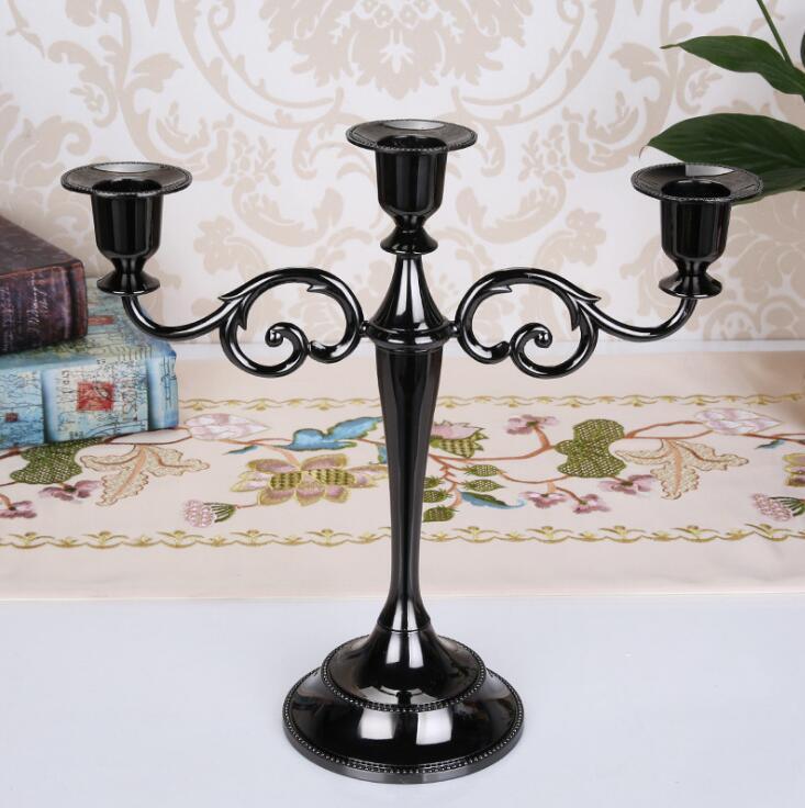 European Style Candle Holder Three Head Ornaments Home Decoration
