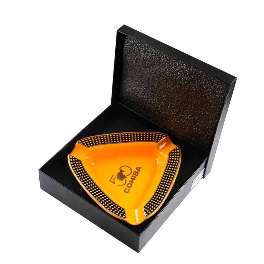 Ashtray ceramic CIGAR ASHTRAY triangle bone china ashtray