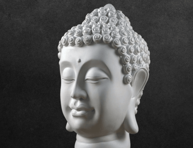 Resin Buddha head crafts ornaments