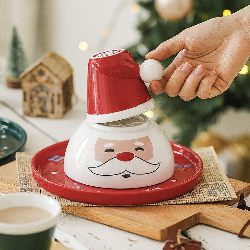 Creative Christmas Cutlery Ceramic Christmas Cutlery Set Cups Bowls