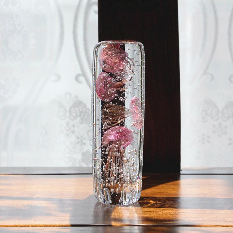 Glass Water Drop Ornament Glowing Jellyfish Gift Souvenir