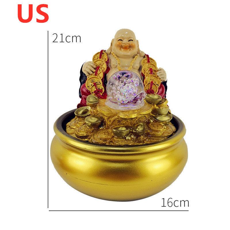 Feng Shui Wheel Crystal Ball Water Fountain Mini