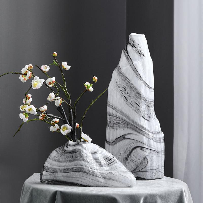 New Chinese Style Landscape Glass Vase Decoration