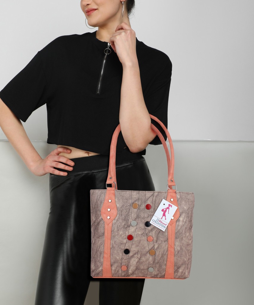 Ritupal COLLECTIONWomen Brown, Beige Hand-held Bag - Extra Spacious