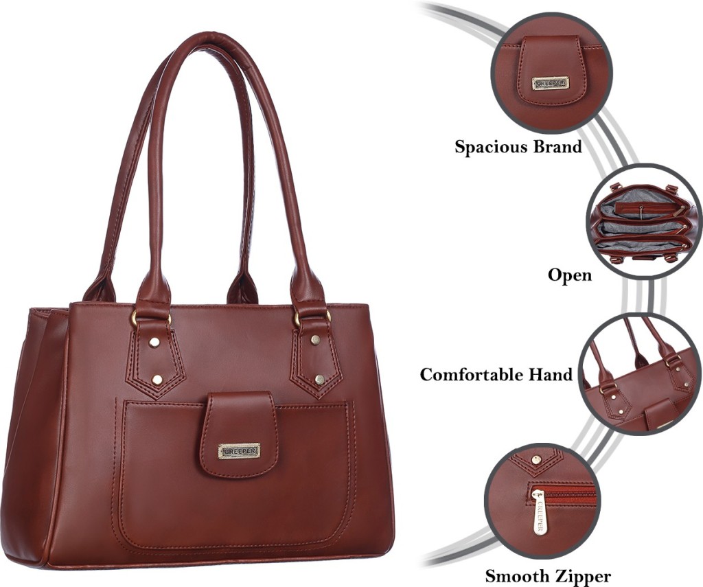 SnappyWomen Brown Shoulder Bag