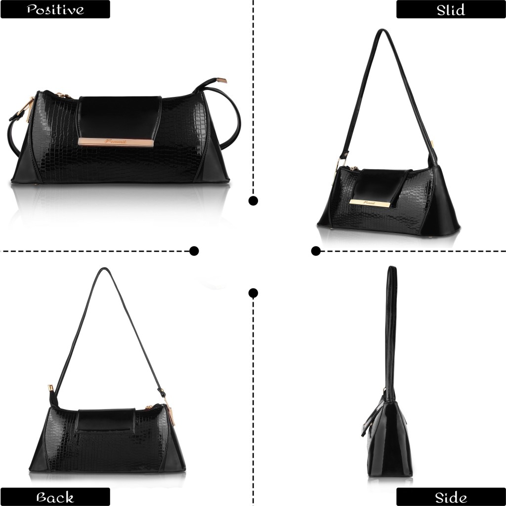 FOMMILBlack Women Shoulder Bag - Regular Size