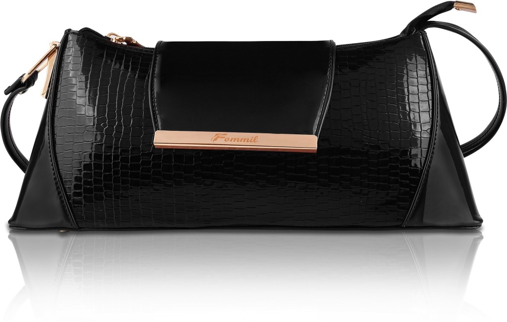 FOMMILBlack Women Shoulder Bag - Regular Size