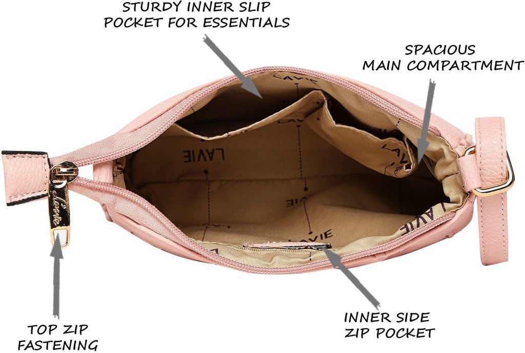 LAVIEPink Women Sling Bag - Regular Size