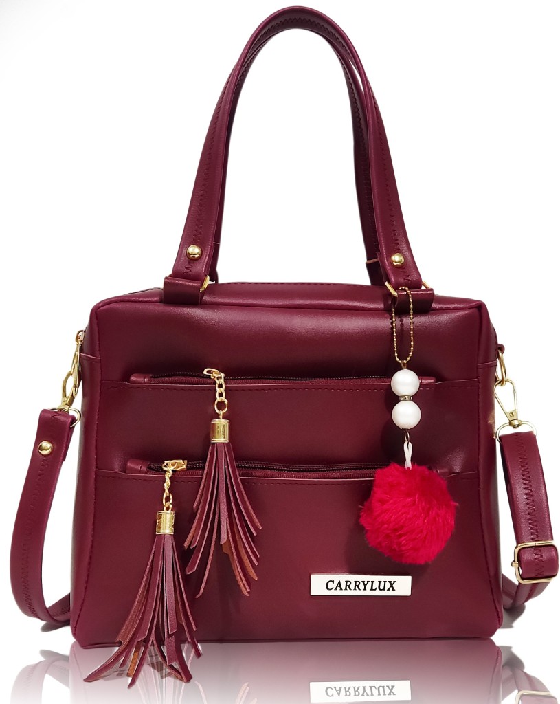 CarryLuxWomen Maroon Satchel