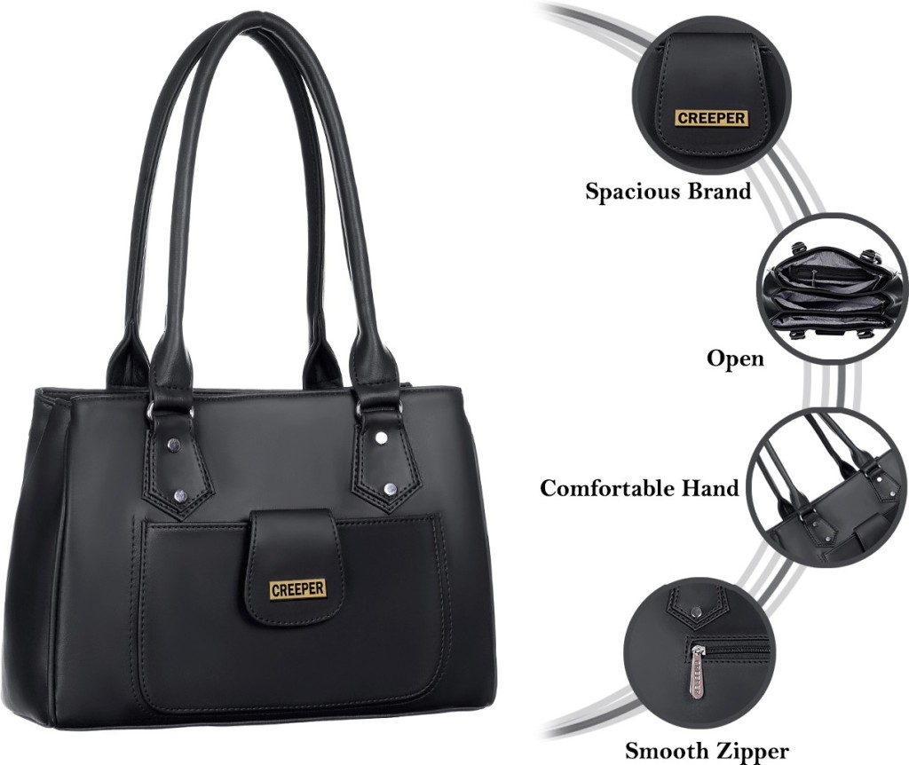 SnappyWomen Black Shoulder Bag