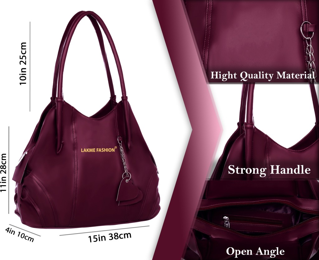 LAKME FASHIONWomen Maroon Shoulder Bag - Extra Spacious