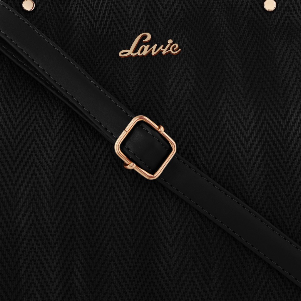 LAVIEWomen Black Shoulder Bag - Extra Spacious