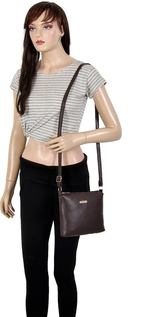 KrozillaBrown Women Sling Bag - Mini