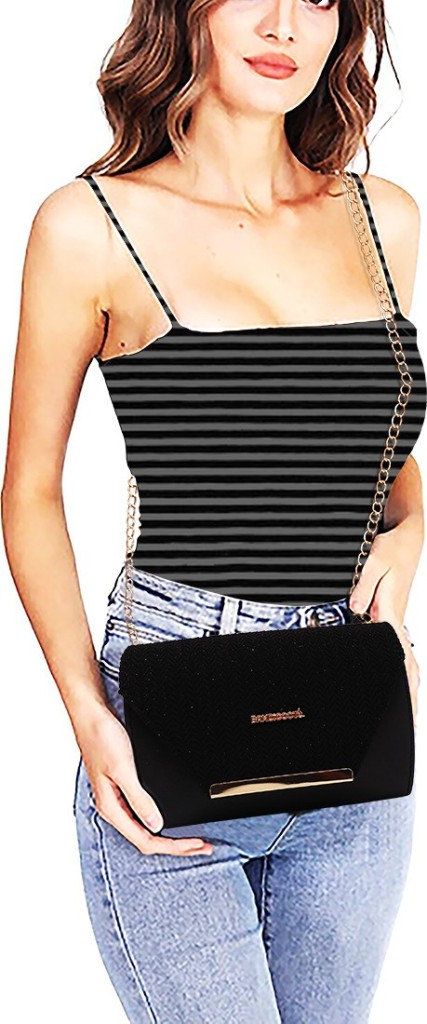 BANDICOOTBlack Women Sling Bag - Regular Size