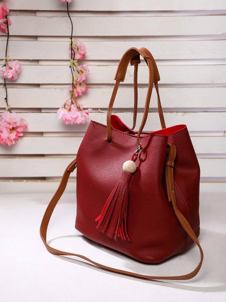 DressberryWomen Red Shoulder Bag - Extra Spacious