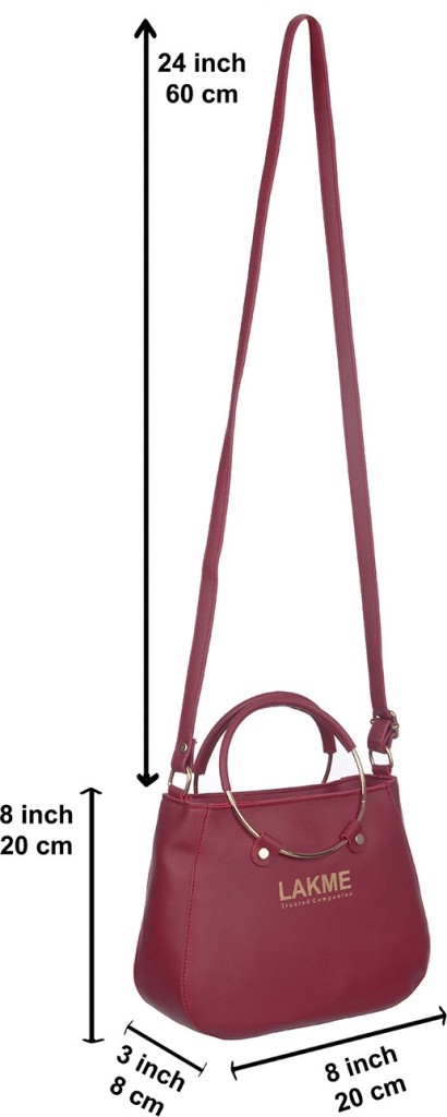 LAKME FASHIONMaroon Women Sling Bag - Regular Size