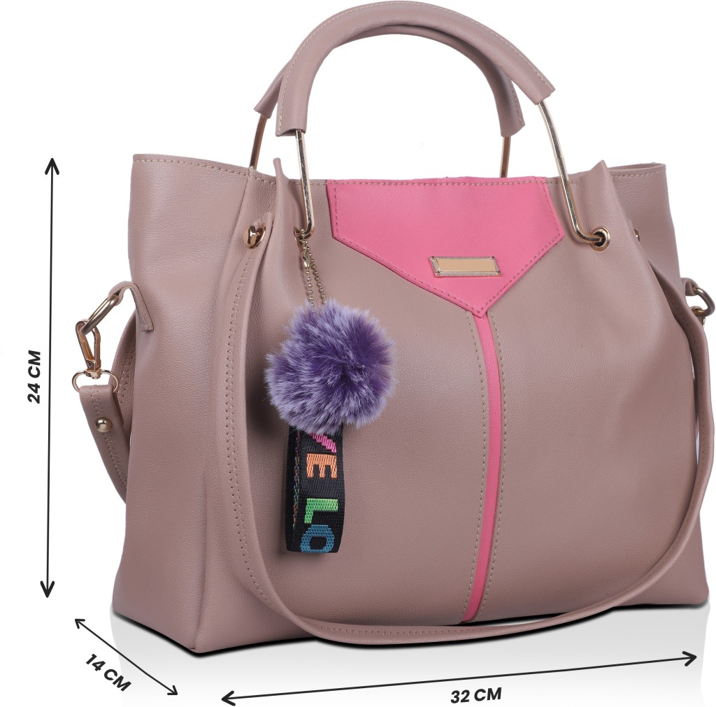 ShezelleWomen Beige Hand-held Bag - Extra Spacious(Pack of: 5)