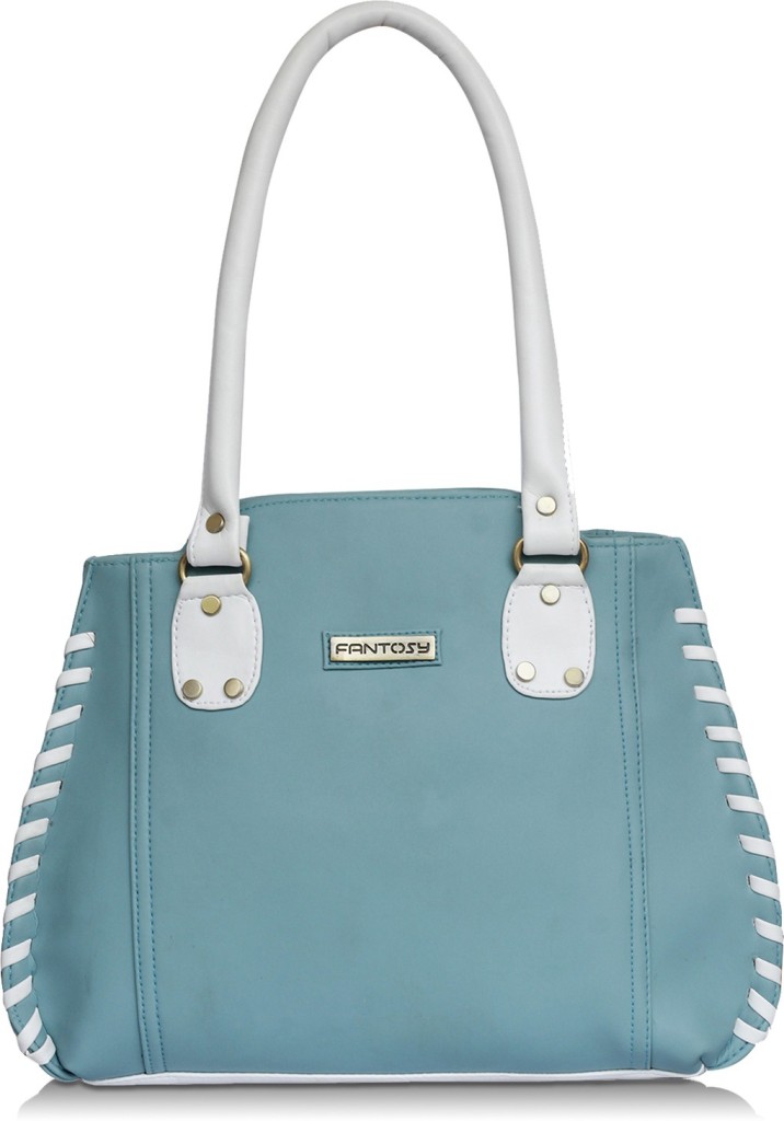 FANTOSYWomen White, Blue Shoulder Bag - Extra Spacious