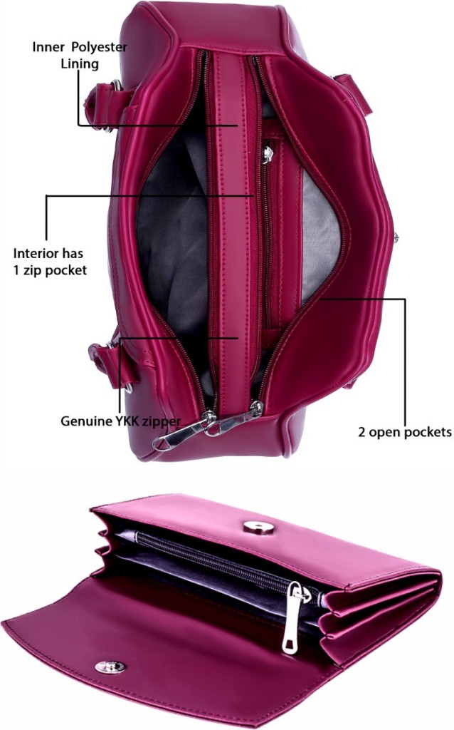 Perfect ChoiceWomen Maroon Shoulder Bag(Pack of: 2)