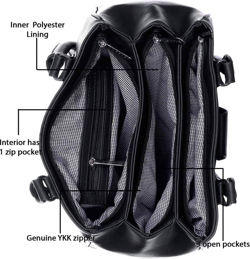 SnappyWomen Black Shoulder Bag