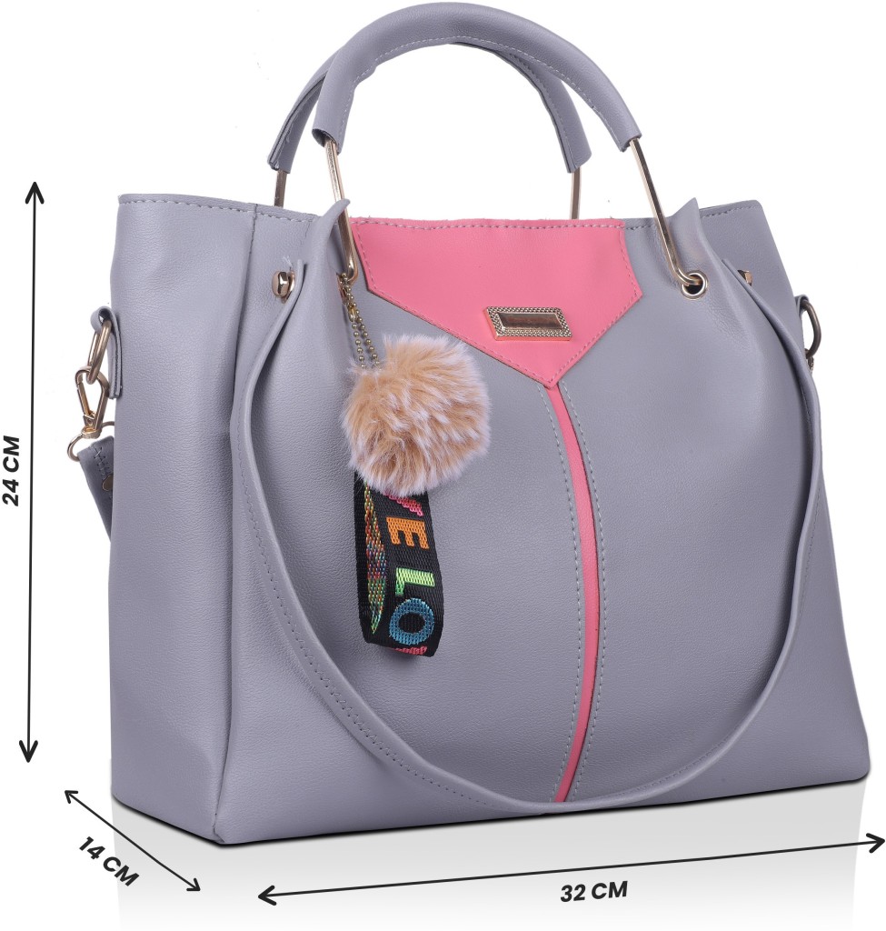 ShezelleWomen Grey Hand-held Bag - Extra Spacious(Pack of: 5)