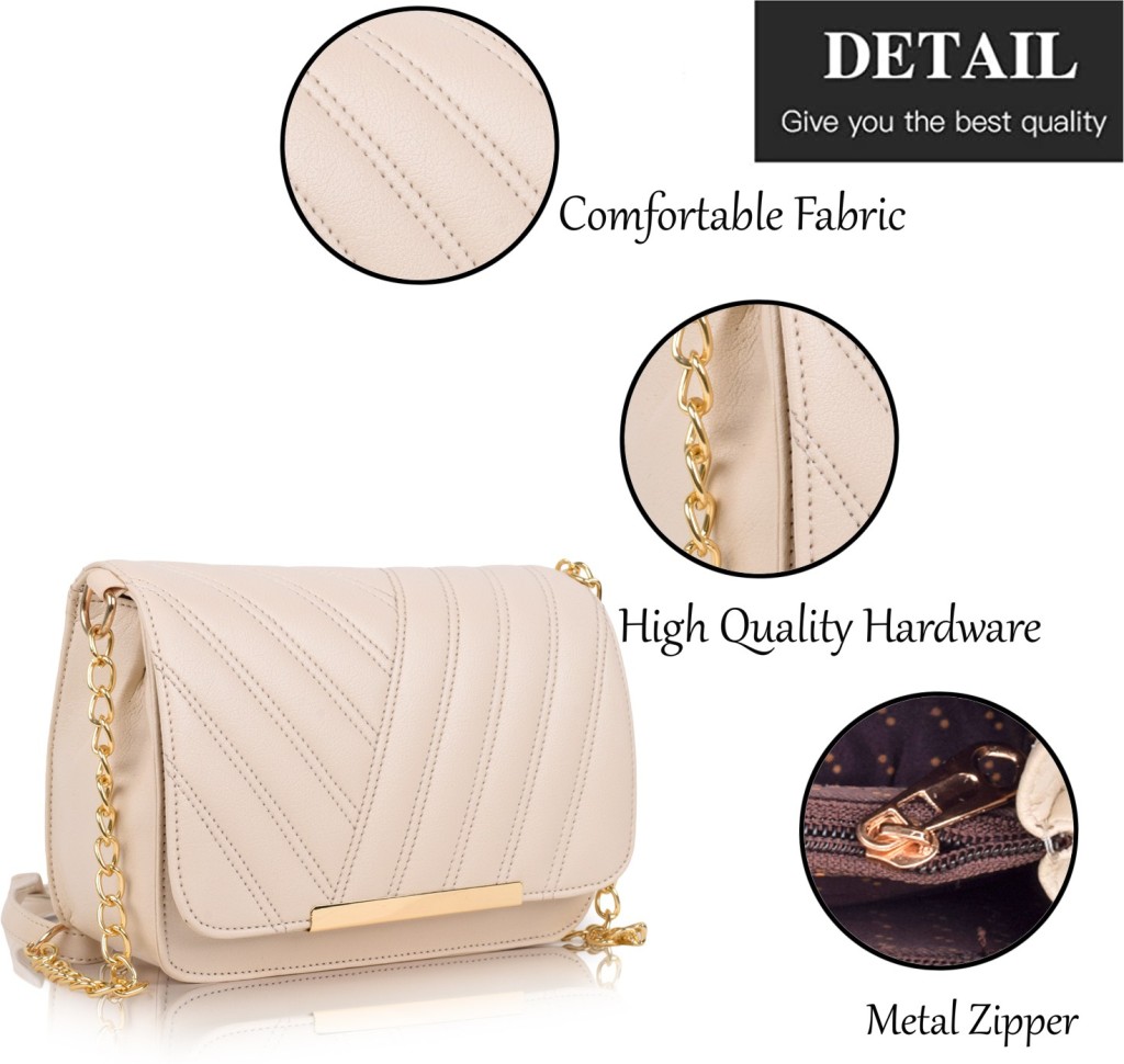 SPOTICBeige Women Sling Bag - Mini
